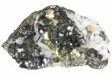 Pyrite, Sphalerite & Quartz Crystal Association - Peru #138155-2
